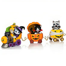 Load image into Gallery viewer, The Hamilton Collection Too Cute To Spook from Happy Meow-loween Express Figurine Collection Issue #1 Halloween Train Inspired by Original Artwork of Kayomi Harai 3-1/4-inches - RCE Global Solutions