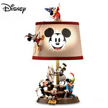 Load image into Gallery viewer, The Bradford Exchange Disney Mickey Mouse Through The Years Sculptural Table Lamp with Fabric Shade 22.5-Inches - RCE Global Solutions