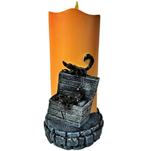 Load image into Gallery viewer, The Bradford Exchange Disney The Nightmare Before Christmas Candle Collection Issue #6 Barrel LED Flameless Candle with Sculpted Details 7-inches