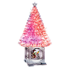 Load image into Gallery viewer, The Bradford Exchange Thomas Kinkade Illuminated Musical Christmas Tree Snowman Snow Globe Magic of the Season Decoration  with Color Changing Lights and 8 Carol Melodies 13"-Inches - RCE Global Solutions