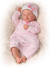 Load image into Gallery viewer, The Ashton-Drake Galleries Sweet Dreams, Serenity Breathes TrueTouch™ Silicone with Hand-Rooted Hair - Lifelike, Realistic Newborn Baby Doll 18-inches - RCE Global Solutions