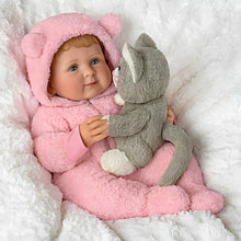 Load image into Gallery viewer, The Ashton-Drake Galleries Zoe My Snuggle Kitten Baby Doll and Plush Cat Set RealTouch® Vinyl Skin Hand-rooted Hair with Pink Sherpa Outfit 17.5-Inches - RCE Global Solutions