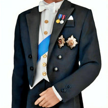 Load image into Gallery viewer, The Ashton-Drake Galleries The Royal House Of Windsor Portrait Doll Collection Issue #2: Prince William Handcrafted Poseable Doll in 2022 State Banquet Attire with Detailed Medals and Brooches 16-Inches - RCE Global Solutions