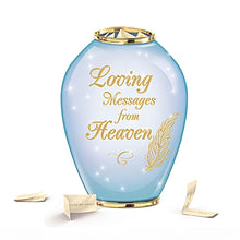 Load image into Gallery viewer, The Bradford Exchange Messages From Heaven Musical Comfort Jar With 365 Messsages Of Hope Heirloom Porcelain with Blue Ombre Finish and 22K-Gold Accents Plays Always In My Heart 7.25-inches - RCE Global Solutions