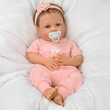 Load image into Gallery viewer, The Ashton-Drake Galleries Cooing Chloe Interactive Lifelike TrueTouch® Authentic Silicone Baby Girl Doll That Coos and Breathes  Weighted Fully Poseable by  Master Doll Artist Linda Murray 18"-Inches - RCE Global Solutions