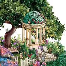 Load image into Gallery viewer, The Bradford Exchange Always in Bloom® Love Lives Here Table Centerpiece Floral Arrangement with Illuminated Gazebo Handcrafted Flowers and Tranquil Garden Scene Inspired by'The Garden of Prayer' Painting by Thomas Kinkade 11.5 W" x 11" H - RCE Global Solutions