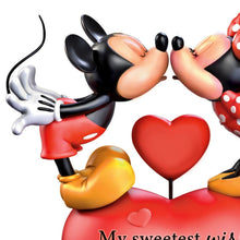 Load image into Gallery viewer, The Bradford Exchange Disney Mickey Mouse And Minnie Mouse Figurine Hand-Painted Musical Collectible with Spinning Heart & “Always in My Heart” Melody 6.25-inches