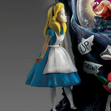 Load image into Gallery viewer, The Bradford Exchange Disney Alice In Wonderland Illuminated Musical Glitter Globe Handcrafted Collectible with LED Lighting and Hand-Painted Character Figurines and Iconic Movie Melody 6.75-inches - RCE Global Solutions