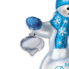 Load image into Gallery viewer, The Bradford Exchange "Snow Kissed Wishes" Illuminated Glass Ornament for Daughter Handcrafted Snowman 5.5-inches - RCE Global Solutions