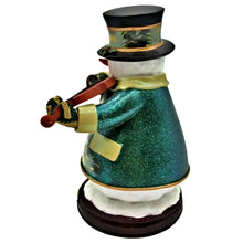 Load image into Gallery viewer, The Bradford Exchange “Evening Rehearsal” Winter Wonderland Snowman Heirloom Classics Snowman Collection Issue #8 Christmas Decoration Figurine by Thomas Kinkade 7-Inches