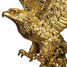 Load image into Gallery viewer, The Bradford Exchange Triumphant Treasure Zinc Alloy Cast 18K Gold Standard Eagle Sculpture 7.5"-Inches - RCE Global Solutions