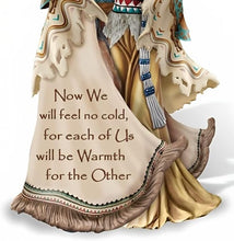 Load image into Gallery viewer, The Bradford Exchange Kindred Spirits Native American Decor Sculpture Romantic Couple with Loving Inscription 9-inches - RCE Global Solutions