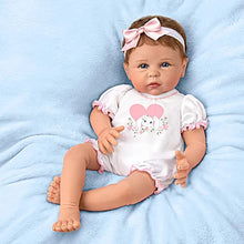 Load image into Gallery viewer, The Ashton - Drake Galleries Hopped Into My Heart Lifelike So Truly Real® Baby Girl Doll in Bunny Outfit Weighted Fully Poseable with Soft RealTouch® Vinyl Skin by Doll Artist Linda Murray 19"-Inches - RCE Global Solutions
