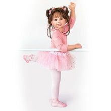 Load image into Gallery viewer, The Ashton-Drake Galleries Lara Ballerina Lifelike So Truly Real® Child Girl Doll Weighted Fully Poseable with Soft RealTouch® Vinyl Skin and Ballet Tutu by Doll Artist Monika Levenig 31-Inches - RCE Global Solutions