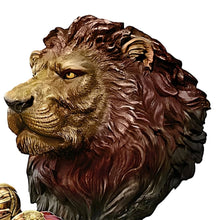 Load image into Gallery viewer, The Bradford Exchange Strong and Courageous Lion of Judah Defenders Of The Lord Religious knight Cold-Cast Bronze Sculpture Collection 6" W x 10.5" H - RCE Global Solutions