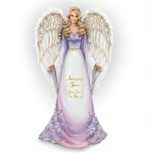 Load image into Gallery viewer, The Hamilton Collection Amazing Grace, How Sweet the Sound Angel FigurineHandcrafted & Hand-Painted Collectible with Glittered Wings, Faith-Inspired Design & Painter of Light Colors Religious Decor by Thomas Kinkade 7-inches