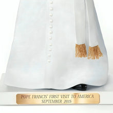 Load image into Gallery viewer, The Ashton-Drake Galleries Pope Francis First Visit to America Sculpture September 2015 Commemorative Religious Collectible Sculpture Hand-Painted Catholic Figurine with Display Base and Plaque 17-inches - RCE Global Solutions