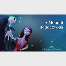Load and play video in Gallery viewer, The Bradford Exchange Disney Tim Burton's The Nightmare Before Christmas Moonlight Table Lamp - Romantic Moonlit Rendezvous Inspired Design with Jack Sally and Zero Handcrafted Resin Base 20-inches