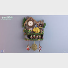 Load and play video in Gallery viewer, The Bradford Exchange Disney Snow White and The Seven Dwarfs Clock Lights Up with Music and Motion