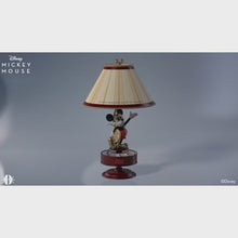 Load and play video in Gallery viewer, The Bradford Exchange Disney Mickey Mouse Lamp with Spinning Animation Base and Silhouette Shade 20"-Inches