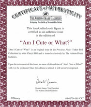 Load image into Gallery viewer, The Ashton - Drake Galleries Am I Cute Or What Realistic Lifelike Artist's Resin Baby Statue In a Tinkerbell Fairy Princess Dress Precious Pixies Collection by Doll Artist Cheryl Hill 5.25"-inches - RCE Global Solutions