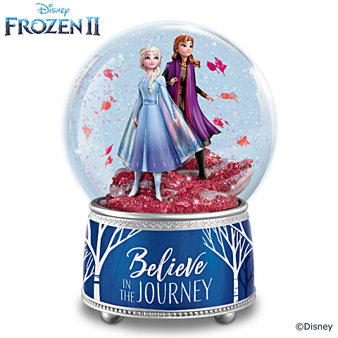 Bradford Exchange Disney FROZEN 2 Believe In The Journey Glitter