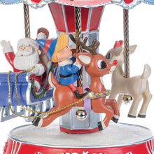 Load image into Gallery viewer, The Bradford Exchange Rudolph The Red-Nosed Reindeer Collectible Music Box with Spinning Carousel 7.75"-Inches - RCE Global Solutions