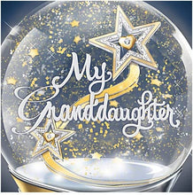 Load image into Gallery viewer, The Bradford Exchange My Granddaughter, You are My Shining Star Illuminated Musical Glitter Globe - RCE Global Solutions