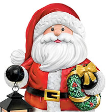 Load image into Gallery viewer, The Bradford Exchange Thomas Kinkade Solar-Powered Santa Claus Merry Christmas Sculpture Lights Up 21 Inches - RCE Global Solutions