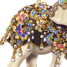 Load image into Gallery viewer, The Hamilton Collection Thomas Kinkade Collectible Elephant Figurine with Dozens of Swarovski Crystals - RCE Global Solutions