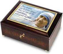 Load image into Gallery viewer, Mother Teresa Music Box with Rosary and Canonization Card by The Bradford Exchange - RCE Global Solutions