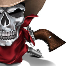 Load image into Gallery viewer, The Hamilton Collection Blake Jensen Dead Man's Hand Cowboy Skull Sculpture - RCE Global Solutions