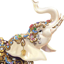 Load image into Gallery viewer, The Hamilton Collection Thomas Kinkade Collectible Elephant Figurine with Dozens of Swarovski Crystals - RCE Global Solutions
