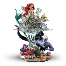 Load image into Gallery viewer, The Bradford Exchange Disney The Little Mermaid Part of Her World Masterpiece Sculpture Featuring Ariel Flounder Sebastian and Ursula 12.75"-Inches - RCE Global Solutions