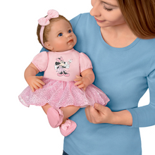 Load image into Gallery viewer, The Ashton - Drake Galleries Sparkle, Shimmer, And Shine! Baby Girl Doll Poseable Weighted Cloth Body and Hand Rooted Hair RealTouch® Vinyl Skin by Master Doll Artist, Linda Murray 18-inches - RCE Global Solutions