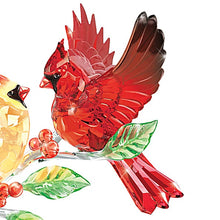 Load image into Gallery viewer, The Bradford Exchange Crimson Beauties Cardinals Facets of Nature Crystal Songbird Figurine with Glass Base 5.5"W x 5.5"H - RCE Global Solutions
