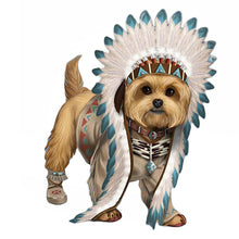 Load image into Gallery viewer, The Hamilton Collection Chief Little Paws Yorkie Indian Native Dog Figurine 4.5"-Inches - RCE Global Solutions