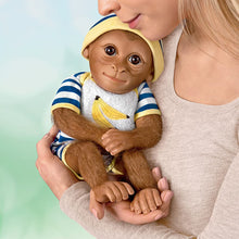 Load image into Gallery viewer, The Ashton - Drake Galleries Kirby So Truly Real® Lifelike Baby Boy Monkey Doll Realistic Poseable with Soft Hand Applied Mohair and RealTouch® Vinyl Skin 14"-Inches - RCE Global Solutions