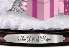 Load image into Gallery viewer, The Bradford Exchange Breast Cancer Awareness Gift of Hope Snowman & Pre-Lit Tabletop Tree Christmas Decoration 12-Inches - RCE Global Solutions