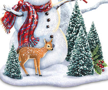 Load image into Gallery viewer, The Bradford Exchange Dona Gelsinger Winter's Gathering Illuminated Snowman & Songbird Tabletop Centerpiece - RCE Global Solutions