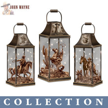 Load image into Gallery viewer, The Bradford Exchange John Wayne Hollywood Luminary Lantern - Legendary Lawman #2 - RCE Global Solutions