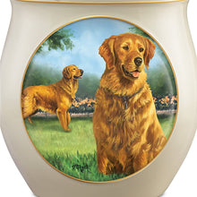 Load image into Gallery viewer, Linda Picken Golden Retriever Collectible Ceramic Cookie Jar by The Bradford Exchange - RCE Global Solutions