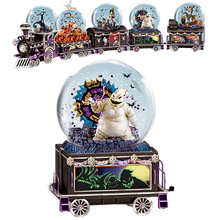Load image into Gallery viewer, The Bradford Exchange Tim Burton Nightmare Before Christmas TRAIN GLITTER GLOBE OOGIE O-O-O-OGIE BOOGIE Issue #3 - RCE Global Solutions