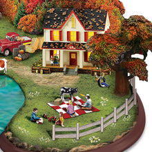 Load image into Gallery viewer, Farmall Autumn Harvest Light Up Sculpture with Tractors by The Bradford Exchange - RCE Global Solutions