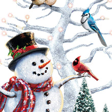Load image into Gallery viewer, The Bradford Exchange Dona Gelsinger Winter's Gathering Illuminated Snowman & Songbird Tabletop Centerpiece - RCE Global Solutions