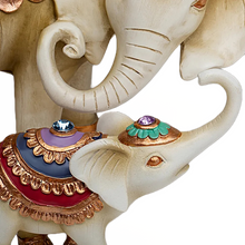 Load image into Gallery viewer, The Hamilton Collection Trunks of Love Mother and Child Elephant Statue Decor Figurine Set with Swarovski Crystals 8.5"-inches - RCE Global Solutions