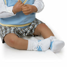 Load image into Gallery viewer, The Ashton - Drake Galleries Michael I Love You To The Moon And Back So Truly Real® African American Black Baby Boy Doll Weighted Poseable with Soft RealTouch® Vinyl Skin by Linda Murray 22"-inches - RCE Global Solutions