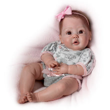 Load image into Gallery viewer, The Ashton - Drake Galleries Cuddly Coo Lifelike So Truly Real® Interactive Baby Girl Doll Coos When Cuddled Realistic Weighted Fully Poseable with Soft RealTouch® Vinyl Skin by Master Doll Artist Sherry Miller 18"-inches - RCE Global Solutions