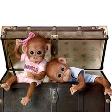 Load image into Gallery viewer, The Ashton - Drake Galleries Double Trouble Twice The Fun Poseable Vinyl Soft & Huggable Realistic Baby Orangutan Monkey Twins Crafted by Award Winning Artist Cindy Sales 8-inches - RCE Global Solutions