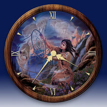 Load image into Gallery viewer, The Bradford Exchange Native American-Inspired Stained Glass Wall Clock: Illuminating Spirits - RCE Global Solutions